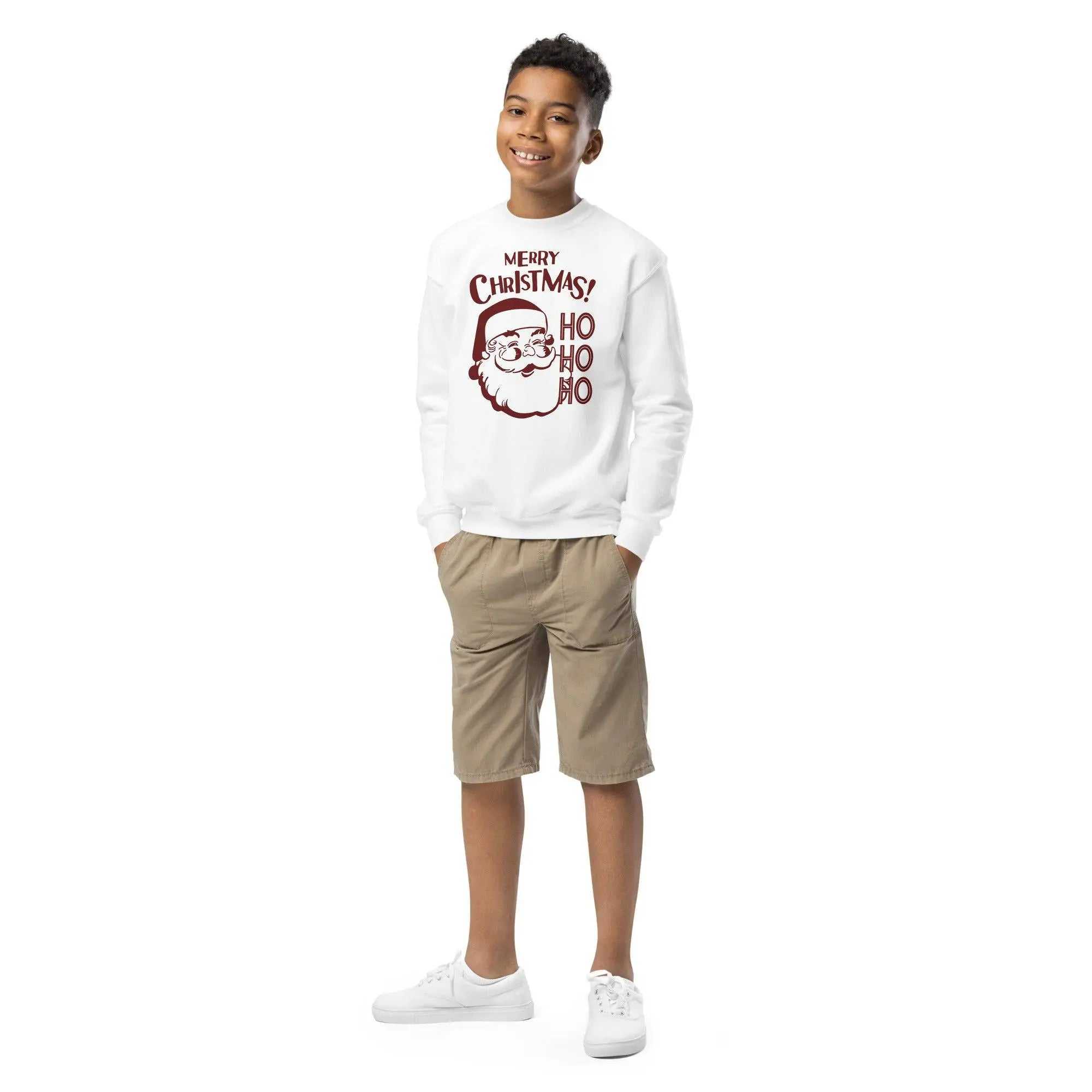 Ho Ho HoHo Ho Ho Youth crewneck sweatshirtSpread the festive cheer with our Ho Ho Ho Youth Crewneck Sweatshirt, designed to keep the little ones warm and cozy during the holiday season and beyond. Crafted fr[Bal]