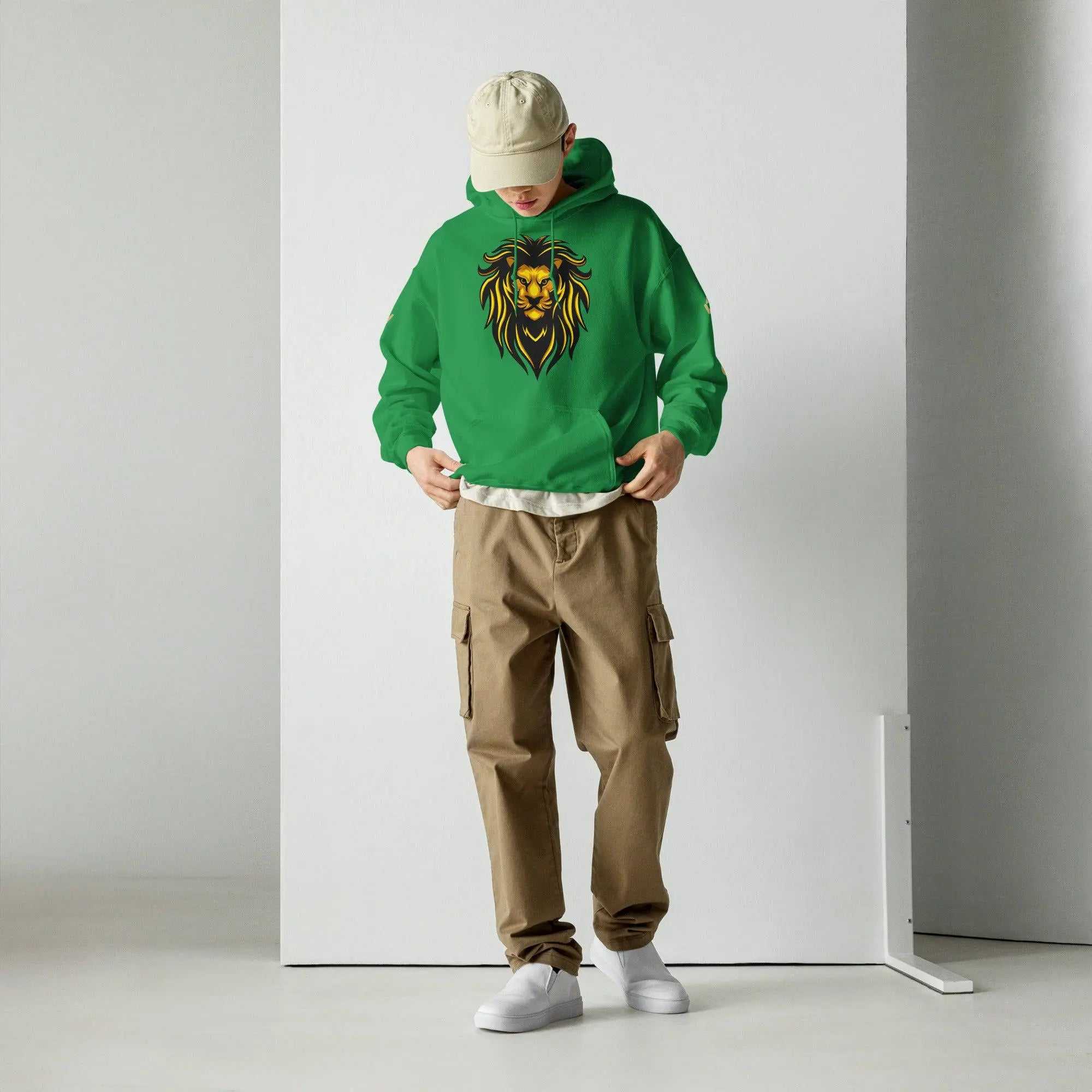 Baliveno LionBaliveno Lion HoodieStay cozy and stylish with the ultra-soft Baliveno Lion Graphic Printed Lightweight Pullover Hoodie Sweatshirt. This casual pullover features an eye-catching lion gr[Bal]