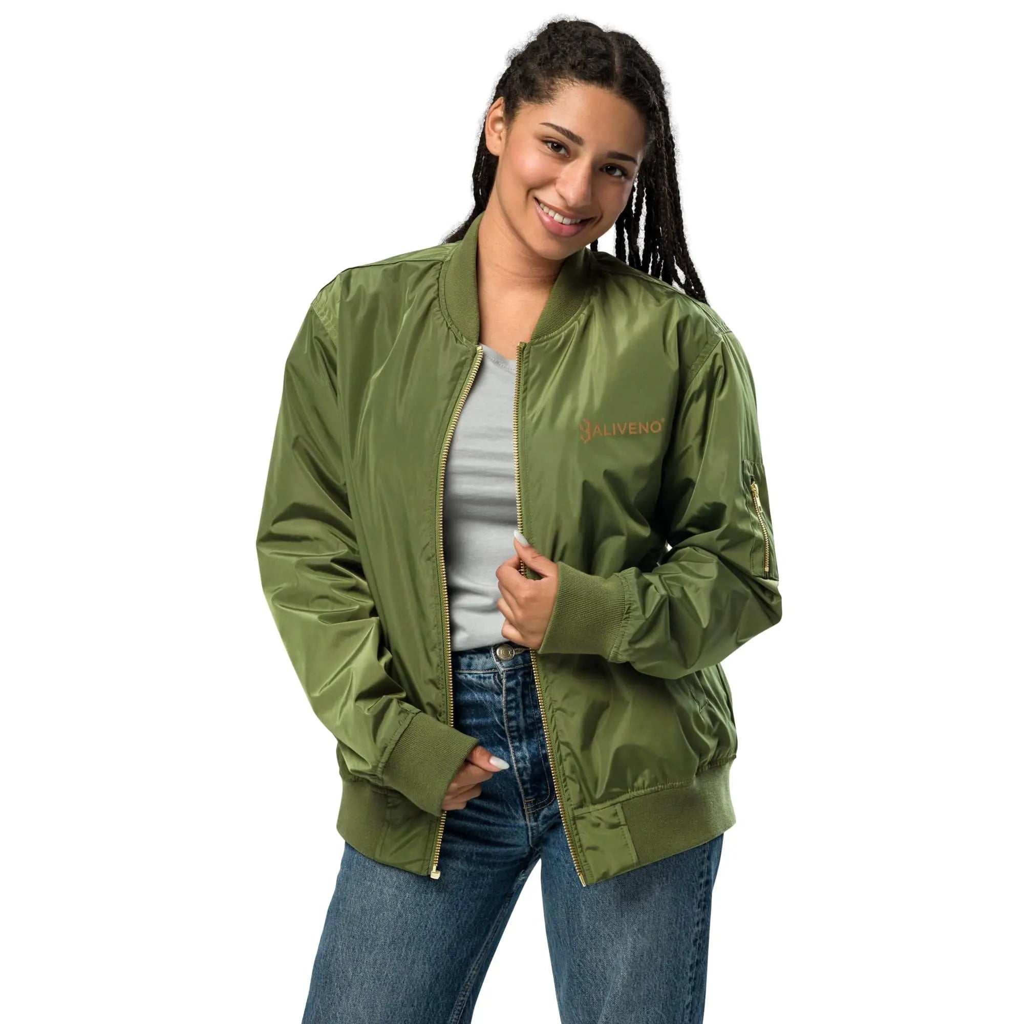 Baliveno PremiumBaliveno Premium recycled bomber jacketElevate your outerwear game with the Baliveno Premium Recycled Bomber Jacket - a timeless classic crafted with sustainability and style in mind.
Made entirely from 1[Bal]