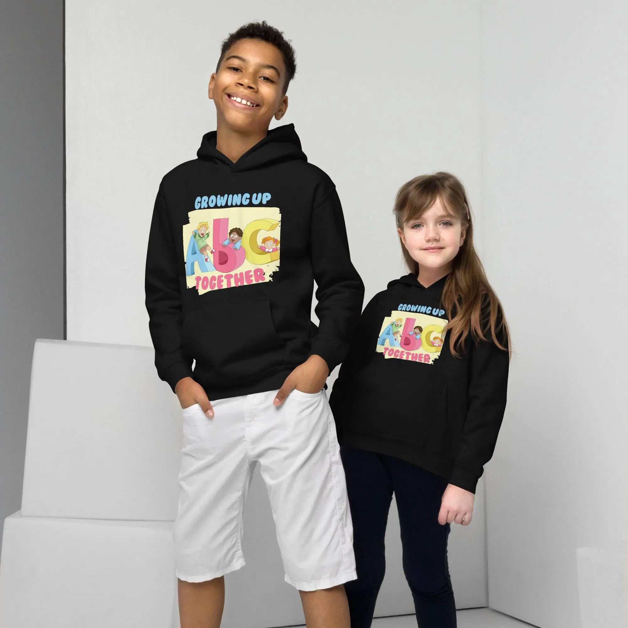 Growing Up Together HoodieGrowing Up Together HoodieIntroducing our Growing Up Together Hoodie – the epitome of snugness and style for your little one.
Designed to keep your child cozy and chic, this kids' hoodie is t[Bal]