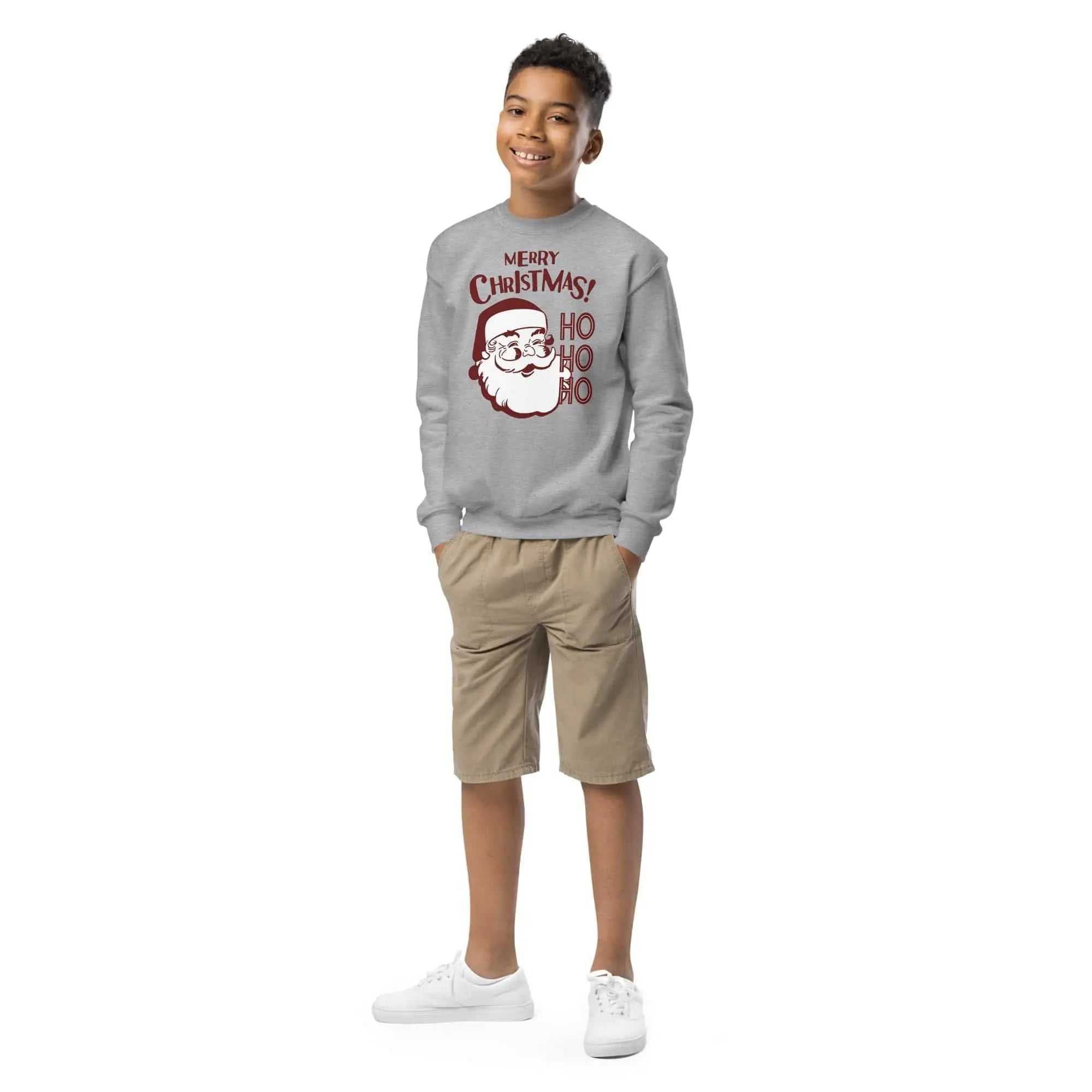 Ho Ho HoHo Ho Ho Youth crewneck sweatshirtSpread the festive cheer with our Ho Ho Ho Youth Crewneck Sweatshirt, designed to keep the little ones warm and cozy during the holiday season and beyond. Crafted fr[Bal]