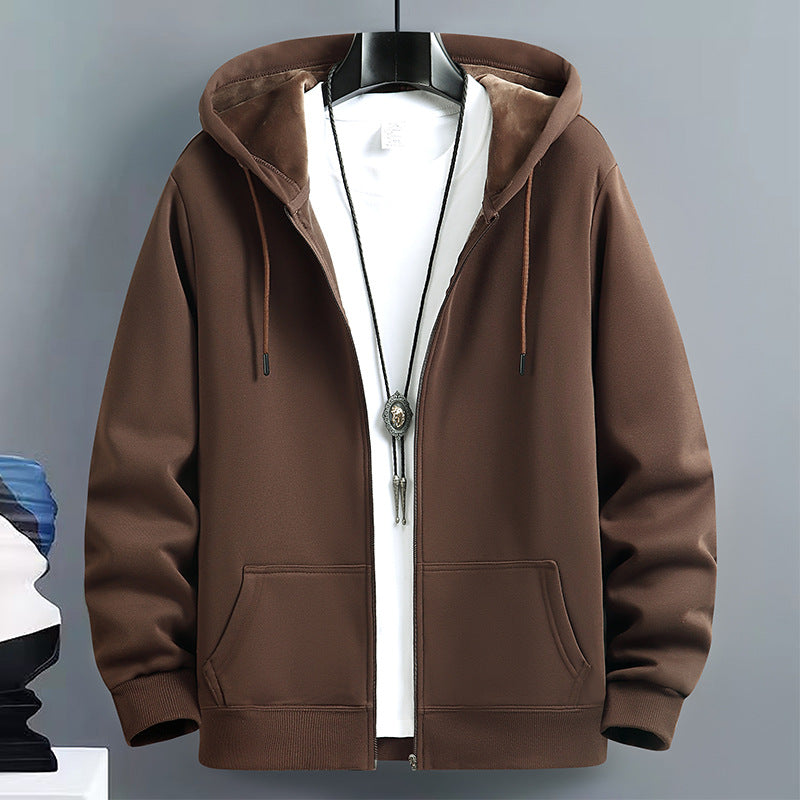 Mens Loose-Fit Hooded Cardigan Sweater For FallWinter - Image 9